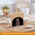 thumbnail image 6 of Yayeee Napkin Holder for Table Kitchen Paper Tissue Organization, Black Floral Cat, 6 of 8