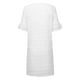 thumbnail image 4 of Puntoco Vestido De Manga Corta Con Cuello En V, Gasa Jacquard Con Cuello En V Liso De Verano Para Mujer Blanco S, 4 of 5