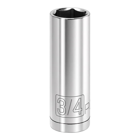 Powerbuilt 1/2 Inch Drive x 3/4 Inch 6 Point Deep Socket - 642203