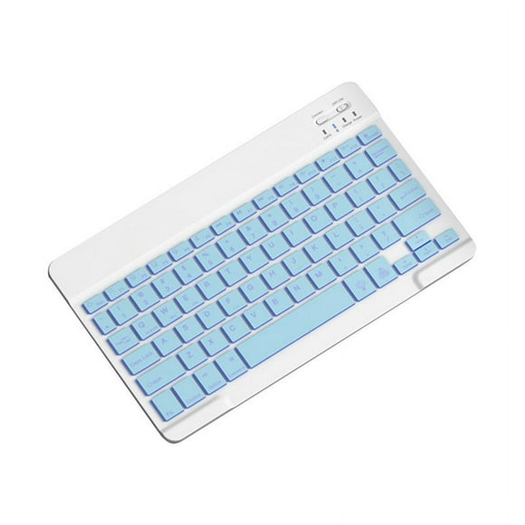 10inch Backlit Keyboard Bluetooth Protable Mini Mute Keyboard for Cell Phones Tablets and Laptops Wireless Keyboard H
