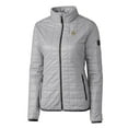 thumbnail image 2 of Women's Cutter & Buck Gray Idaho Vandals Rainier Eco Insulated Puffer Full-Zip Jacket, 2 of 3
