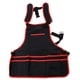 thumbnail image 2 of Delantal funciones de Trabajo de Tela Oxford Bolsillo Accesorios de ejercicio Acuáticos Acampada Negro + rojo, 2 of 8