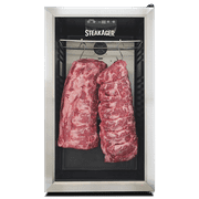 SteakAger PRO 40 Starter Pack Steak Dry-Aging Refrigerator, Sleek Refrigerator to Make Dry-Aged Steaks at Home - 40 lbs