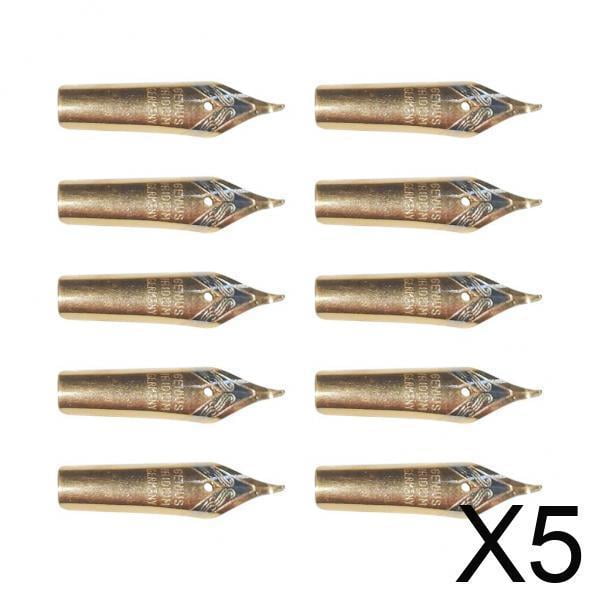 Puntas para pluma estilográfica,Puntas de repuesto para pluma estilográfica Suministros de papelería,Plumas de metal para caligrafía y escritura,Puntas para bolígrafos de dibujo Puntas