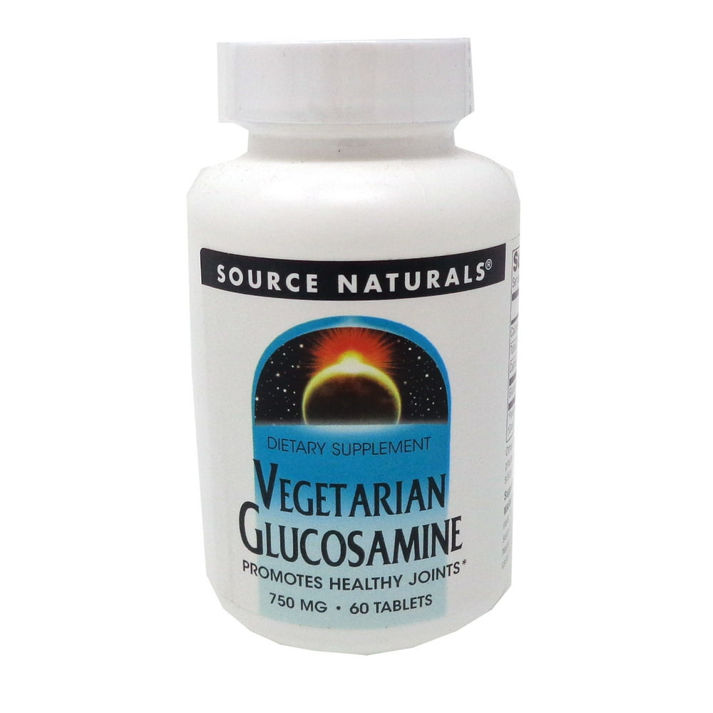 Source Naturals Vegetarian Glucosamine HCl 750mg 60 Tablets Walmart