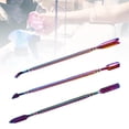 thumbnail image 3 of Removedor de uñas de 3 en paquete, herramienta de Arte de uñas de acero inoxidable, empujador de cutículas para muertos Conjunto Grande Morado Yuyangstore Empujador removedor de uñas, 3 of 8