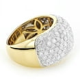 thumbnail image 2 of Ladies Pave Set Diamond Rings 14K Round Natural Diamond Band (Yellow Gold Size 5.5), 2 of 3