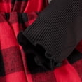 thumbnail image 4 of Gibobby Conjunto de pants para niño Conjunto de ropa de 2 piezas para niñas pequeñas primavera invierno de manga larga a cuadros rojos(Rojo, 4-5 Años), 4 of 5