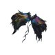 thumbnail image 2 of Capa Chal de Plumas Jinwen Gótica Accesorios Disfraz Halloween Colorido Negro, 2 of 8