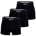 thumbnail image 1 of s.Oliver Calzoncillos para hombre, paquete de 3 - Boxer Briefs, Algodón Stretch Negro L, 1 of 3