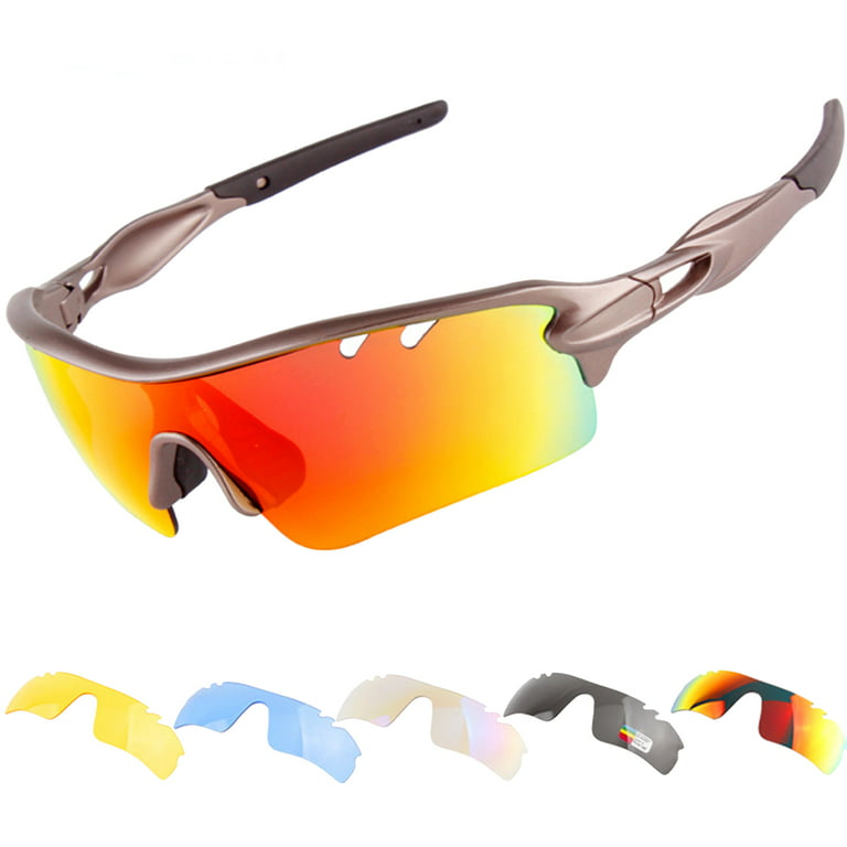 Luxifer Polarized Sport Sunglasses for Men and Women, Ideal for Driving Fishing, Cycling, and Running, UV Protection, adult Unisex, Size: One size