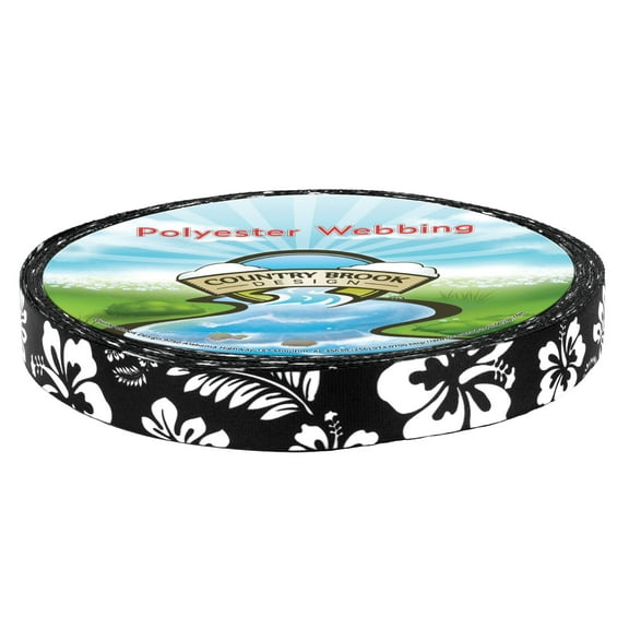Country Brook Design® Black Hawaiian Lite Tape (3/4 Inch, 10 Yards)