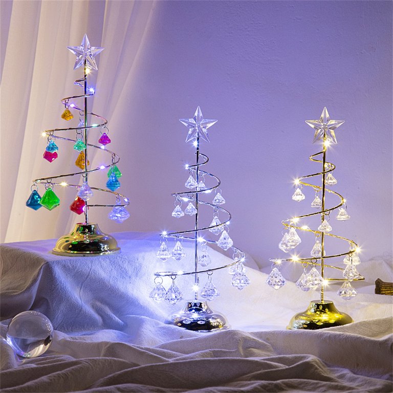 Christmas Decorations 2023 Light, Crystal Christmas Tree