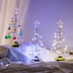 thumbnail image 4 of Fiudx Lámpara Led de Árbol de Navidad, Colgante de Cristal, Funciona con Pilas, Luz Suave, Diseño Que Cuida La Vista, Elegante para Dormitorio, Sala de Estar, Boda, Funciona con 3 Pilas Aaa., 4 of 7