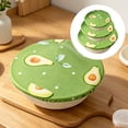 thumbnail image 2 of BINGLI Reusable Beeswax Bowl Covers - Food Cover Stretch Edging, Stretchable Beewax Wrap, Elastic Storage Wraps for Storage Containers，set of 3, 2 of 7