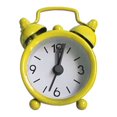 thumbnail image 1 of ¡Rebaja! Reloj despertador Leott Mini Twin Bell, ¡oferta especial! Reloj creativo, bonito y pequeño despertador de metal, mini reloj electrónico amarillo., 1 of 2