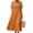Orange, variant on Xaqiouau Women's Short Sleeve Maxi Dress Peter Pan Collar Button Decor Linen Blend Loose Casual Summer Beach Dress