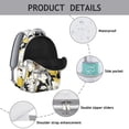 thumbnail image 3 of Tropical Flower and Leaves Students’s Backpack Lightweight and Durable School Bag with Rustic Boho Floral Design, Adjustable Straps for Student and Student, 3 of 5
