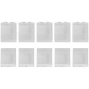 Plastic Battery Box,10pcs Clear Battery Holder Storage Box Case Dampproof Container for Gopro 3 4 5 6 to Store