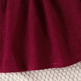 thumbnail image 7 of Sngxgn Girl's Puff Long Sleeve High Waist A Line Short Dress(Red,4), 7 of 7