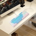 thumbnail image 5 of Professional Gaming Mechanical Keyboard RGB Backlit 87 Keys Two-color USB Wired Computer Keyboard for Mac & PC, 5 of 7