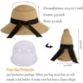 thumbnail image 3 of HSHDLDF Chapeaux de Soleil pour Femmes Protection UV Grand Grand Bord Chapeau Femme Pliable Chapeau de Soleil pour Femmes Chapeaux de Paille, 3 of 6