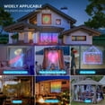 thumbnail image 3 of LED Curtain Lights, Smart String Lights, 6.6 x 6.6ft, 400 RGBIC LEDs with Plug and Remote，Color Changing Window Lights, Dynamic DIY Curtain String Lights for Bedroom Wall, Outdoor Waterproof, 3 of 6