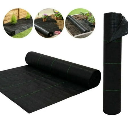 WSYW Garden Weed Barrier Landscape Fabric  4ft*500ft Ground Cover Weed Block Gardening Mat  Black