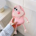 thumbnail image 2 of Kawaii Phone Cases Apply to iPhone 14 Pro Max,Cute Cartoon Bucktooth Rabbit Pink Phone Case Unique Fun Cover Case, 2 of 5