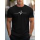 thumbnail image 1 of Camiseta informal de manga corta con estampado gráfico creativo para hombre, cuello redondo, para verano y exteriores, ideal para adultos, hombres, mujeres, adolescentes, jóvenes y tiempo libre., 1 of 6