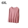 thumbnail image 2 of Qarigey Ropa interior térmica femenina Tops manga larga sin costuras cómodo otoño Oficina dormir ropa interior camisa cálida para mujer Prendas para la parte del cuerpo Café oscuro 6XL Qarigey AP013722-04, 2 of 6
