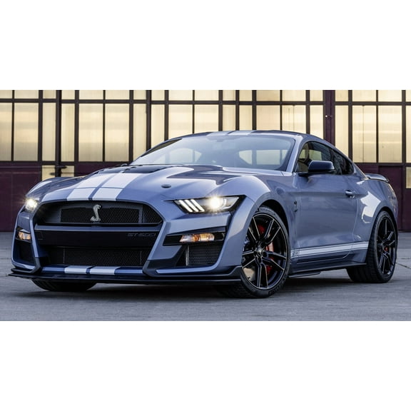 2022 Shelby GT500 Mustang Heritage Edition Car - 12x18 Inch Laminated Poster - Stunning Detail and Bold Colors