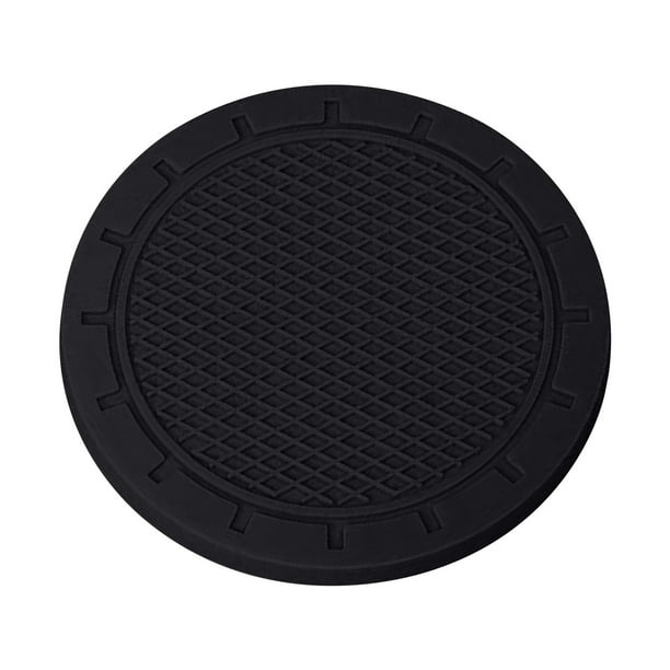 Alfombras de Caucho para Coches,2Pc Honeycomb Car Water Mat Color Sólido de Tapicera de Aislamiento Térmico,Antideslizante Car Cup Holder Mat Decor,Tapicera de Color de Agua,,