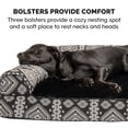 thumbnail image 5 of FurHaven Southwest Kilim Orthopedic Sofa Pet Bed for Dogs & Cats - Black Medallion, Jumbo Plus, 5 of 12