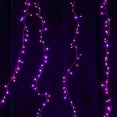 thumbnail image 2 of Morttic 20FT 200LEDs Firecrackers Cluster Garland Fairy Lights,8 Modes&Timer USB Powered Remote Control Waterproof for Home Bedroom Garden Christmas Decor ,Pink, 2 of 7