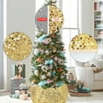 thumbnail image 6 of Logianis Christmas Tree Collar 28 inch Sequin Tree Skirt for Christmas Holiday Home Decor Gold, 6 of 7