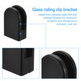 thumbnail image 4 of Uxcell Glass Clamp, 2-1/2"x 1-3/4"x 1-3/16" Stainless Steel 304 Glass Bracket Glass Clip Matte Black 4 Pcs, 4 of 5