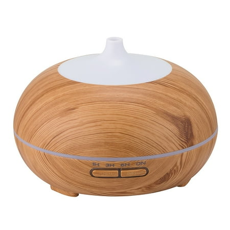 

Yrtoes Cute Humidifier Small Dehumidifier for Bathroom Wood Grain 500ml Aroma Diffuser Mute Colorful Light Humidifier