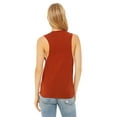 thumbnail image 2 of Bella + Canvas, The Ladies' Flowy Scoop Muscle Tank - BRICK - S, 2 of 2