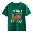 thumbnail image 4 of Girls Short Sleeve Tops Casual Crewneck Loose Fit Shirt T Shirt for Girls 10-12 Graphic Tee Shirts Toddler Kids Clothes Size 6-7 Years,2-Green, 4 of 4