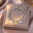 thumbnail image 2 of Pulsera para Mujer Acero, Corazón Brazalete Ajustable, Accesorios y Regalos Elegantes para Mujer, Mamá Esposa Novia Amiga, Cumpleaños, San Valentín, 2 of 4