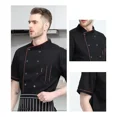 thumbnail image 3 of Filipina Chef Transpirable Suaveusable Manga Corta Uniforme, 3 of 8