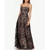 XSCAPE Women's 3D Floral Gown Black Size 2
