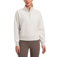 thumbnail image 1 of Sudadera CRZ YOGA SoftAura Half Zip para Mujer Milky White XS, 1 of 6