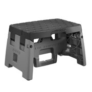 1-Step Plastic Folding Step Stool - Type 1A (Black & Gray)