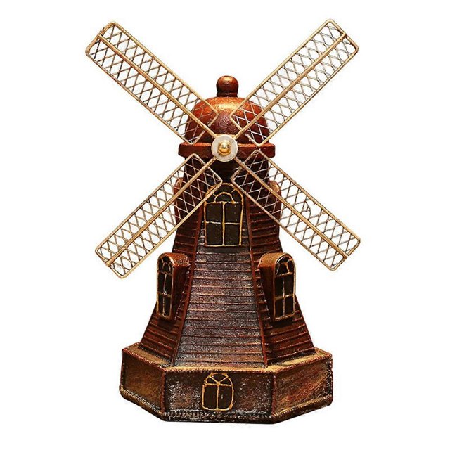 Money Box Resin Piggy Bank Retro SavingBox Retro Saving Pot Windmill Crafts Netherlands Resin Crafts Resin SavingBox,A-2