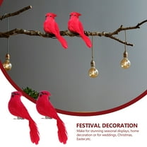 WHAMVOX 2Pcs Realistic Birds Artificial Birds Festival Ornaments Wedding Decorations for Home Outdoor