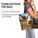 thumbnail image 2 of Balery Countryside Flower Cow Bolsa Tote Estilo Estético con Cremalleras, Bolsa de Hombro, Bolsa de Compras Grande y Plegable, 2 of 8