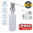 thumbnail image 4 of 360° Sink Soap Dispenser Stainless Steel Kitchen Hands Liquid Pump Bottle Kit, 4 of 6