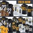 thumbnail image 2 of 8 Kenny Pickett Football Jersey 24 Joey Porter Jr. Najee Harris T.J. Watt George Pickens Cameron Heyward Pat Freiermuth Troy Polamalu Minkah Fitzpatrick Jaylen Warren, 2 of 5